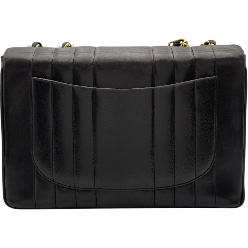 シャネル CHANEL マドモアゼルデカマトラッセ 3番台 ブラック GD金具 ラム レディース ショルダーバッグ シャネル CHANEL マドモアゼルデカマトラッセ 3番台 ブラック GD金具