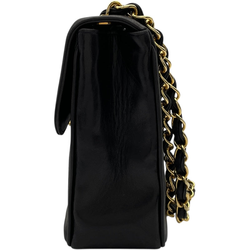 シャネル CHANEL マドモアゼルデカマトラッセ 3番台 ブラック GD金具 ラム レディース ショルダーバッグ シャネル CHANEL マドモアゼルデカマトラッセ 3番台 ブラック GD金具