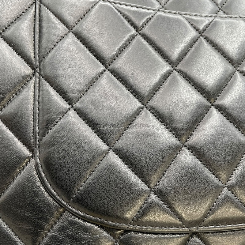 シャネル CHANEL マトラッセチェーン 5番台 ブラック GD金具 カーフ