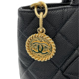 シャネル CHANEL 復刻トート A01804 8番台 ブラック GD金具 キャビア レディース トートバッグ