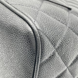 シャネル CHANEL 復刻トート A01804 8番台 ブラック GD金具 キャビア レディース トートバッグ