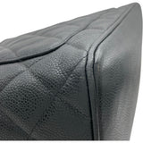 シャネル CHANEL 復刻トート A01804 6番台 ブラック SV金具 キャビアスキン レディース トートバッグ