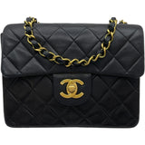 シャネル CHANEL ミニマトラッセ18 A01115 2番台 ブラック GD金具 ラムスキン レディース ショルダーバッグ