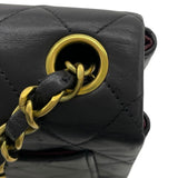 シャネル CHANEL ミニマトラッセ18 A01115 2番台 ブラック GD金具 ラムスキン レディース ショルダーバッグ