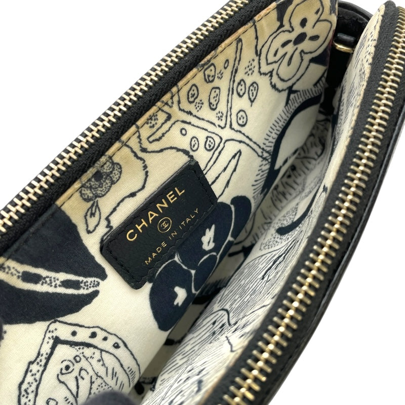 シャネル CHANEL ココマークチェーンウォレット 26番台 ブラック GD シャネル CHANEL ココマークチェーンウォレット 26番台 ブラック GD