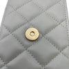 シャネル CHANEL マトラッセ フォンショルダー ライトグレー GD金具 ラムスキン レディース ショルダーバッグ
