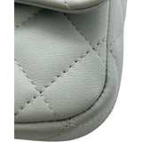 シャネル CHANEL マトラッセ フォンショルダー ライトグレー GD金具 ラムスキン レディース ショルダーバッグ