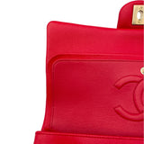 シャネル CHANEL マトラッセ25 A01112 レッド ゴールド金具 キャビア レディース ショルダーバッグ