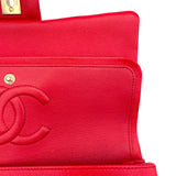 シャネル CHANEL マトラッセ25 A01112 レッド ゴールド金具 キャビア レディース ショルダーバッグ