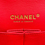 シャネル CHANEL マトラッセ25 A01112 レッド ゴールド金具 キャビア レディース ショルダーバッグ