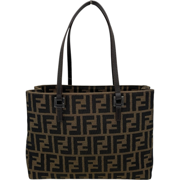 フェンディ FENDI ズッカ柄トートバッグ 488457 ブラウン キャンバス