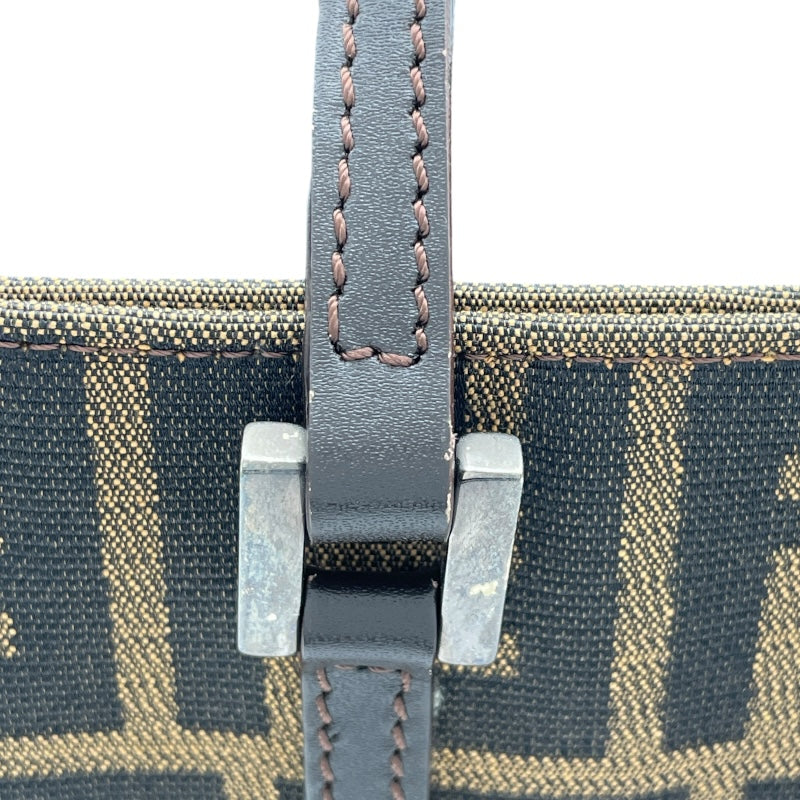 フェンディ FENDI ズッカ柄トートバッグ 488457 ブラウン キャンバス