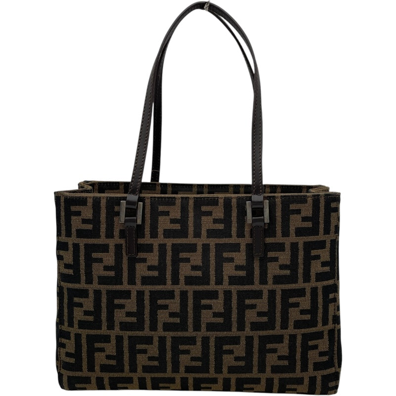フェンディ FENDI ズッカ柄トートバッグ 488457 ブラウン キャンバス