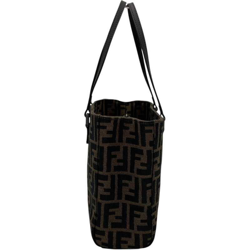 フェンディ FENDI ズッカ柄トートバッグ 488457 ブラウン キャンバス