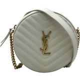 サンローラン SAINT LAURENT カサンドラチェーン 610436 アイボリー キャビア レディース ショルダーバッグ
