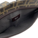 フェンディ FENDI ズッカ柄 ボディバッグ 7VA280 カーキ PVC メンズ ボディバッグ