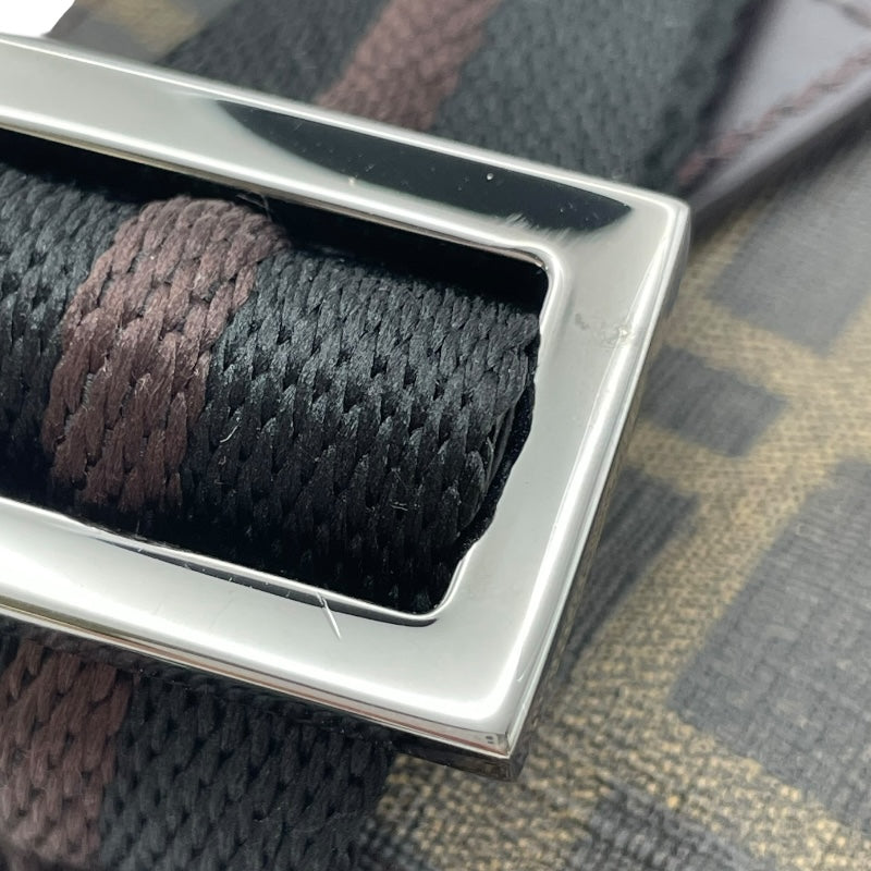 フェンディ FENDI ズッカ柄 ボディバッグ 7VA280 カーキ PVC メンズ