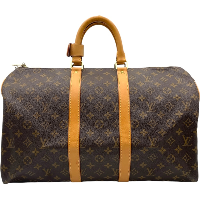 有 正規品 ルイヴィトン キーポル45 ボストンバッグ モノグラム 882SA ルイ・ヴィトン LOUIS VUITTON キーポル45 M41428 ブラウン モノグラム