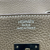 エルメス HERMES バーキン35 Z刻 エトゥープ SV金具 トゴ レディース ハンドバッグ