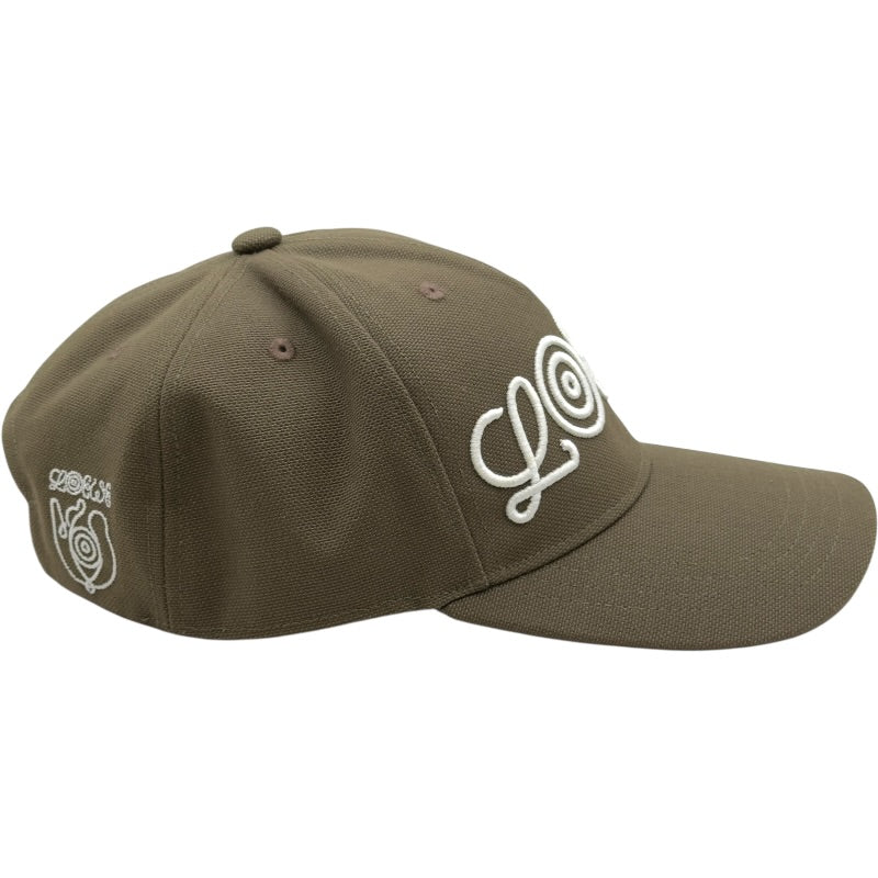 ロエベ LOEWE ロゴ刺繡ベースボールキャップ K664P99X07 カーキ