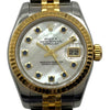ロレックス ROLEX デイトジャスト26 ホワイトシェル 179173NGS ホワイトシェル K18/ステンレススチール 自動巻き レディース 腕時計