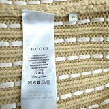 グッチ GUCCI ノーカラーニットブルゾン 501865 ベージュ アルパカ/ウール レディース ノーカラージャケット