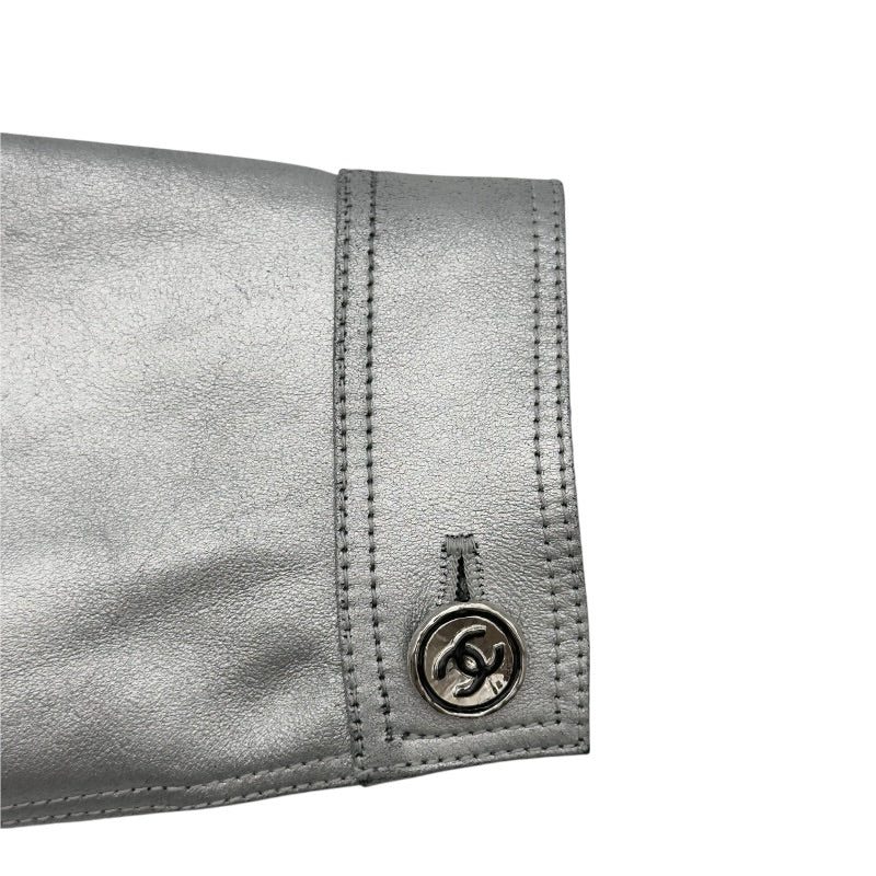 シャネル CHANEL メタリック ラムスキン ショートジャケット P78120