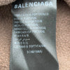 バレンシアガ BALENCIAGA ロゴ刺繍オーバースウェットパーカー 697879 ブラウン コットン メンズ パーカー