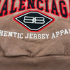 バレンシアガ BALENCIAGA ロゴ刺繍オーバースウェットパーカー 697879 ブラウン コットン メンズ パーカー