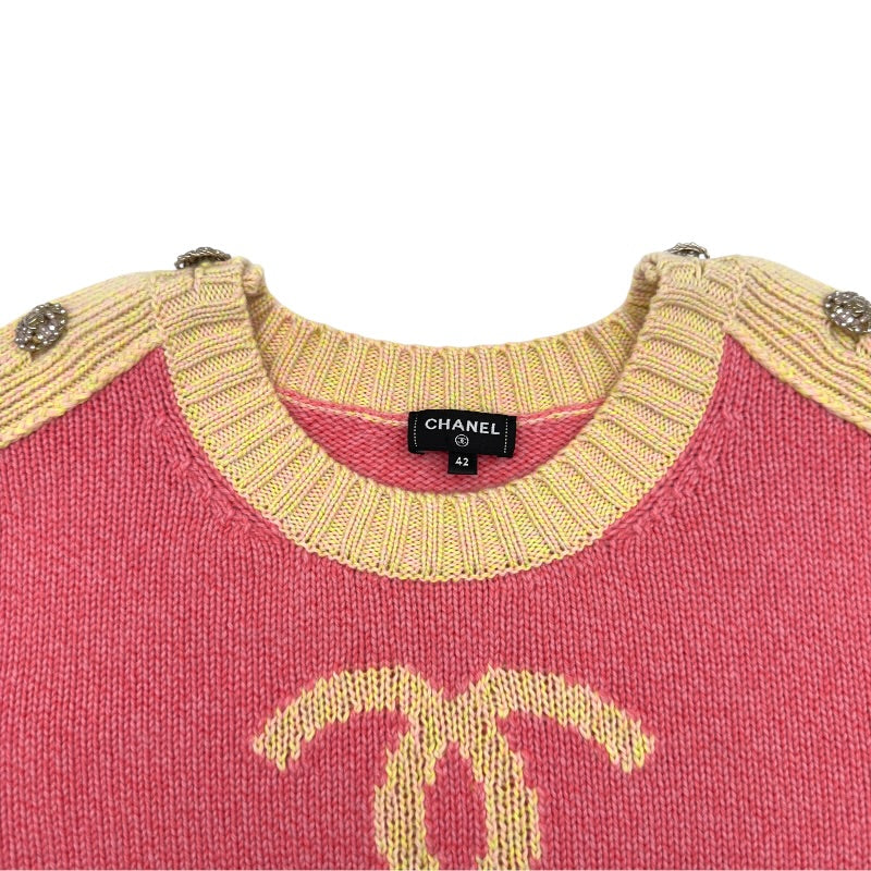シャネル CHANEL ココマークカシミヤニットセーター P73911 ピンク