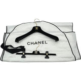 シャネル CHANEL ノーカラージャケット&ロングスカート P78008 ブラック コットン レディース セットアップ