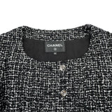 シャネル CHANEL ノーカラージャケット&ロングスカート P78008 ブラック コットン レディース セットアップ