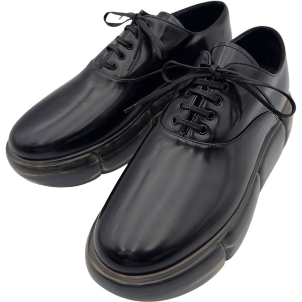 プラダ PRADA クリアソールレザーシューズ ブラック レザー レディース