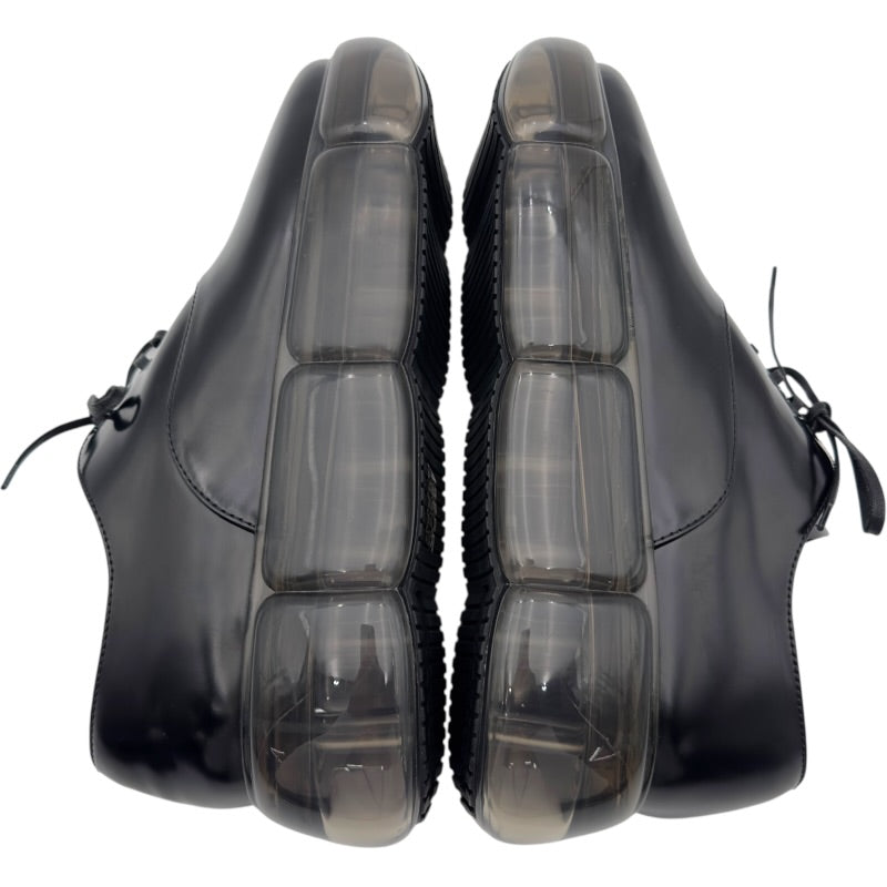 プラダ PRADA クリアソールレザーシューズ ブラック レザー レディース