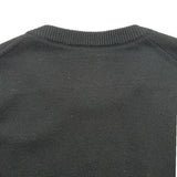 ドルチェ＆ガッバーナ Dolce & Gabbana ロゴニットシャツ GX399Z ブラック ウール メンズ セーター