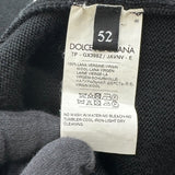 ドルチェ＆ガッバーナ Dolce & Gabbana ロゴニットシャツ GX399Z ブラック ウール メンズ セーター
