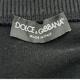ドルチェ＆ガッバーナ Dolce & Gabbana ロゴニットシャツ GX399Z ブラック ウール メンズ セーター