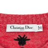 クリスチャン・ディオール Christian Dior 総柄カシミヤニットトップス 114S12AM036 ピンク カシミヤ レディース ニット