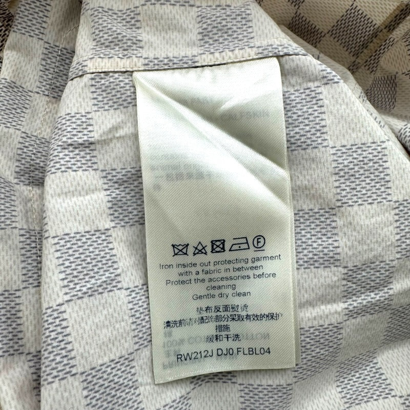 ルイ・ヴィトン LOUIS VUITTON ダミエ長袖シャツ FLBL04 ホワイト