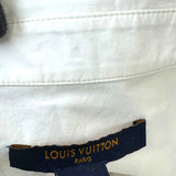 ルイ・ヴィトン LOUIS VUITTON ダミエ長袖シャツ FLBL04 ホワイト コットン メンズ 長袖シャツ