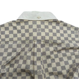 ルイ・ヴィトン LOUIS VUITTON ダミエ長袖シャツ FLBL04 ホワイト コットン メンズ 長袖シャツ