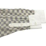 ルイ・ヴィトン LOUIS VUITTON ダミエ長袖シャツ FLBL04 ホワイト コットン メンズ 長袖シャツ