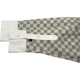 ルイ・ヴィトン LOUIS VUITTON ダミエ長袖シャツ FLBL04 ホワイト コットン メンズ 長袖シャツ