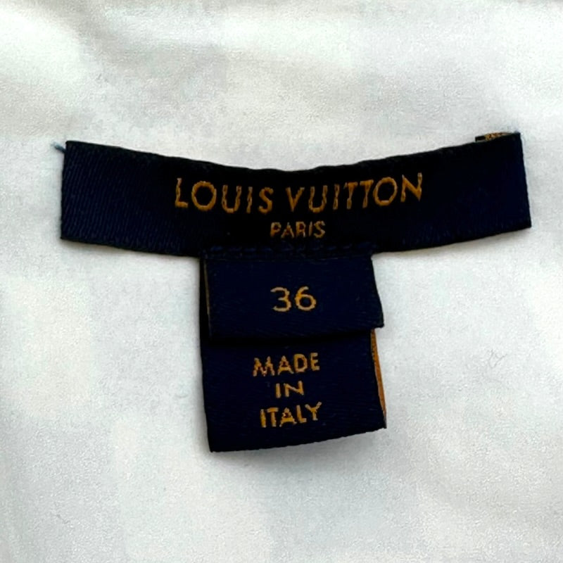 ルイ・ヴィトン LOUIS VUITTON ダミエ長袖シャツ FLBL04 ホワイト