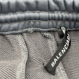 バレンシアガ BALENCIAGA サイドライン トラックパンツ 601609 グレー /ライムグリーン ポリエステル メンズ パンツ
