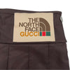 グッチ GUCCI ×THE NORTH FACE ナイロンスカート 641319 ブラウン ナイロン レディース ロングスカート