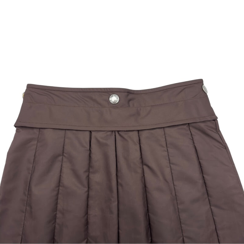 グッチ GUCCI ×THE NORTH FACE ナイロンスカート 641319 ブラウン