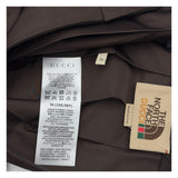 グッチ GUCCI ×THE NORTH FACE ナイロンスカート 641319 ブラウン ナイロン レディース ロングスカート