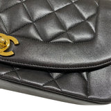 シャネル CHANEL ダイアナ25 A01165 ブラック ゴールド金具 ラムスキン レディース ショルダーバッグ