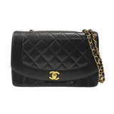 シャネル CHANEL ダイアナ25 A01165 ブラック ゴールド金具 ラムスキン レディース ショルダーバッグ